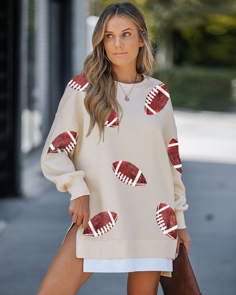 Women zipper round neck print dress 3