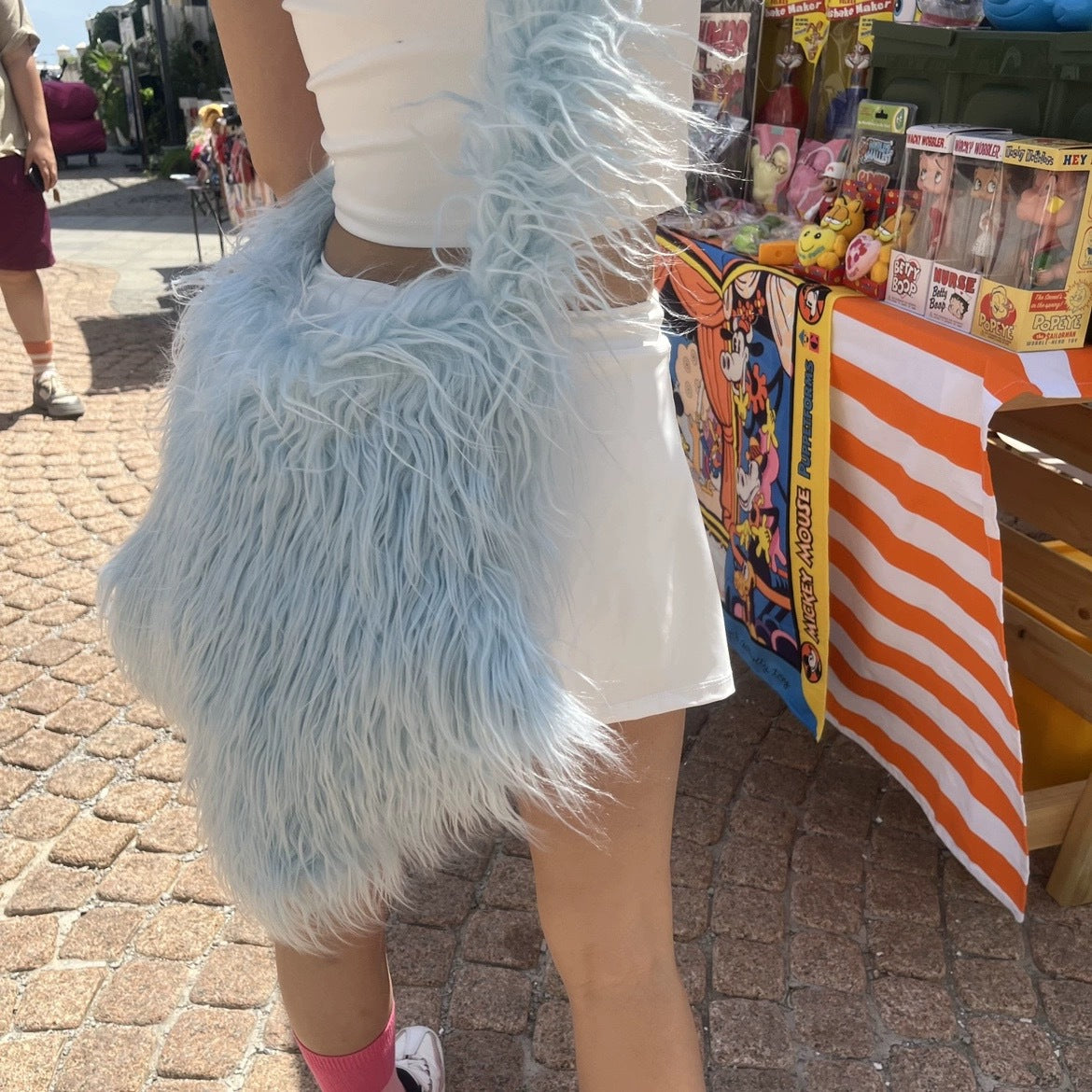 Fashion Girl Furry Messenger Bag 35