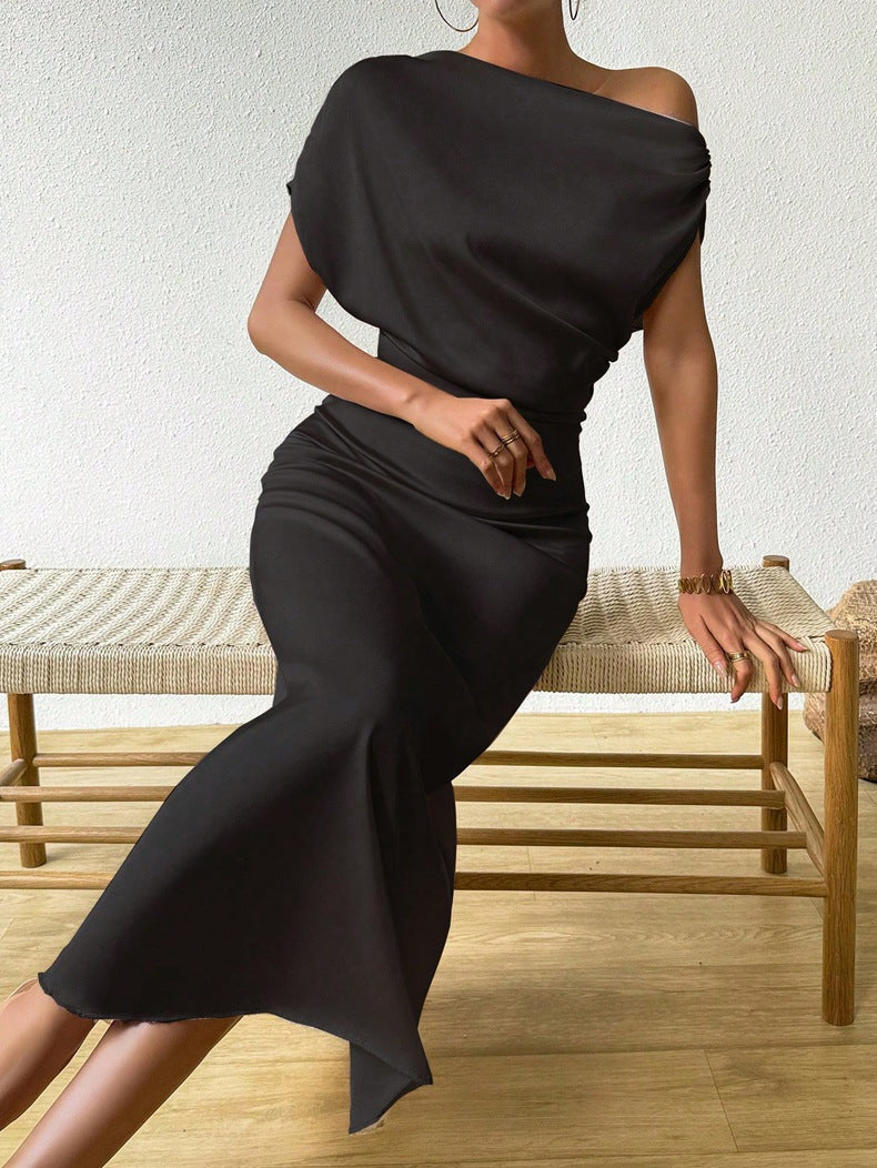 Women Summer Satin Maxi Dress 17