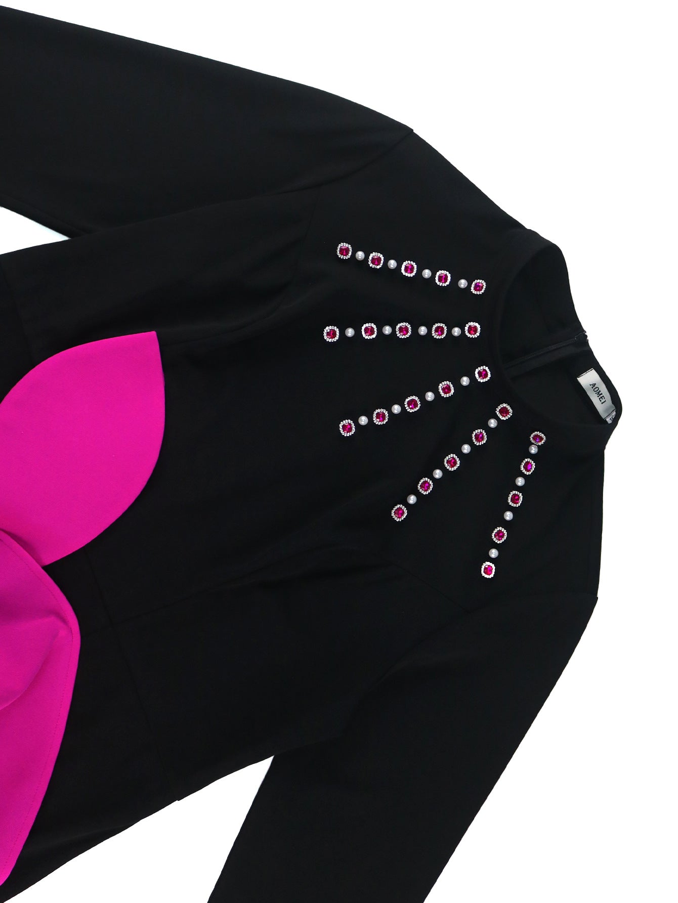 African Contrast Color Long Sleeve Formal Party Fashion Bodycon Dress 7