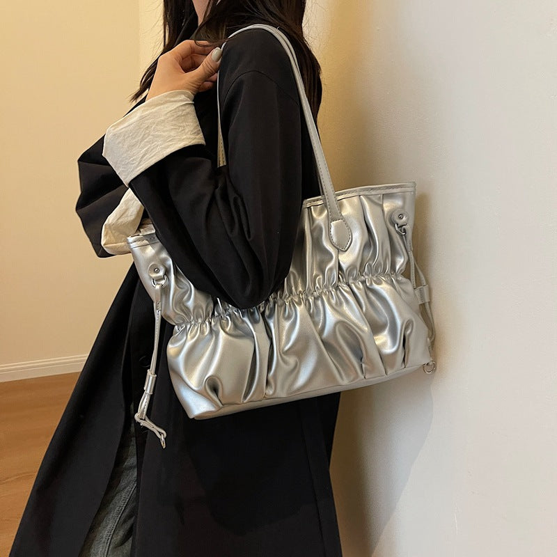Cloud Bag Pleated Tote Bag Autumn And Winter Armpit Shoulder Bag Fashionable Women's Bag 7
