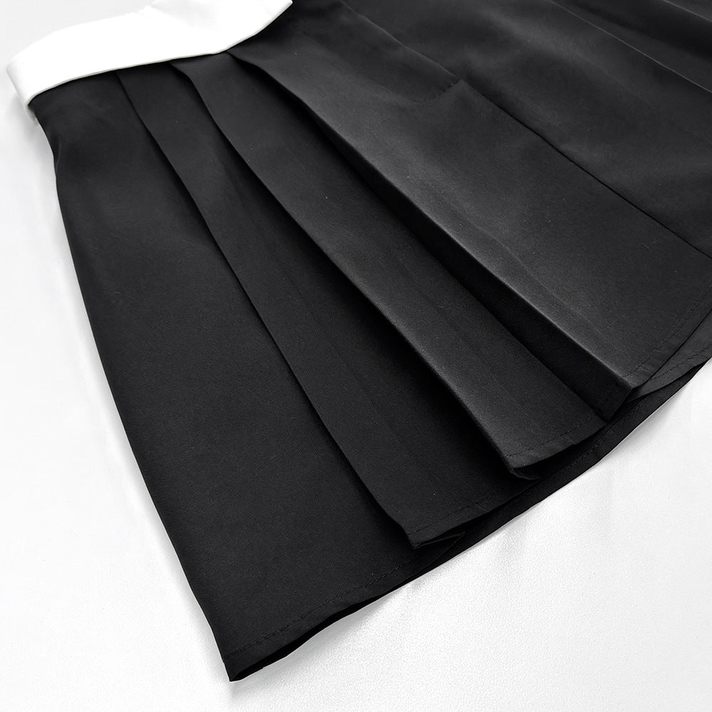 Summer Sexy Women's Sleeveless Button-Up Vest & Mini Skirt Set 16