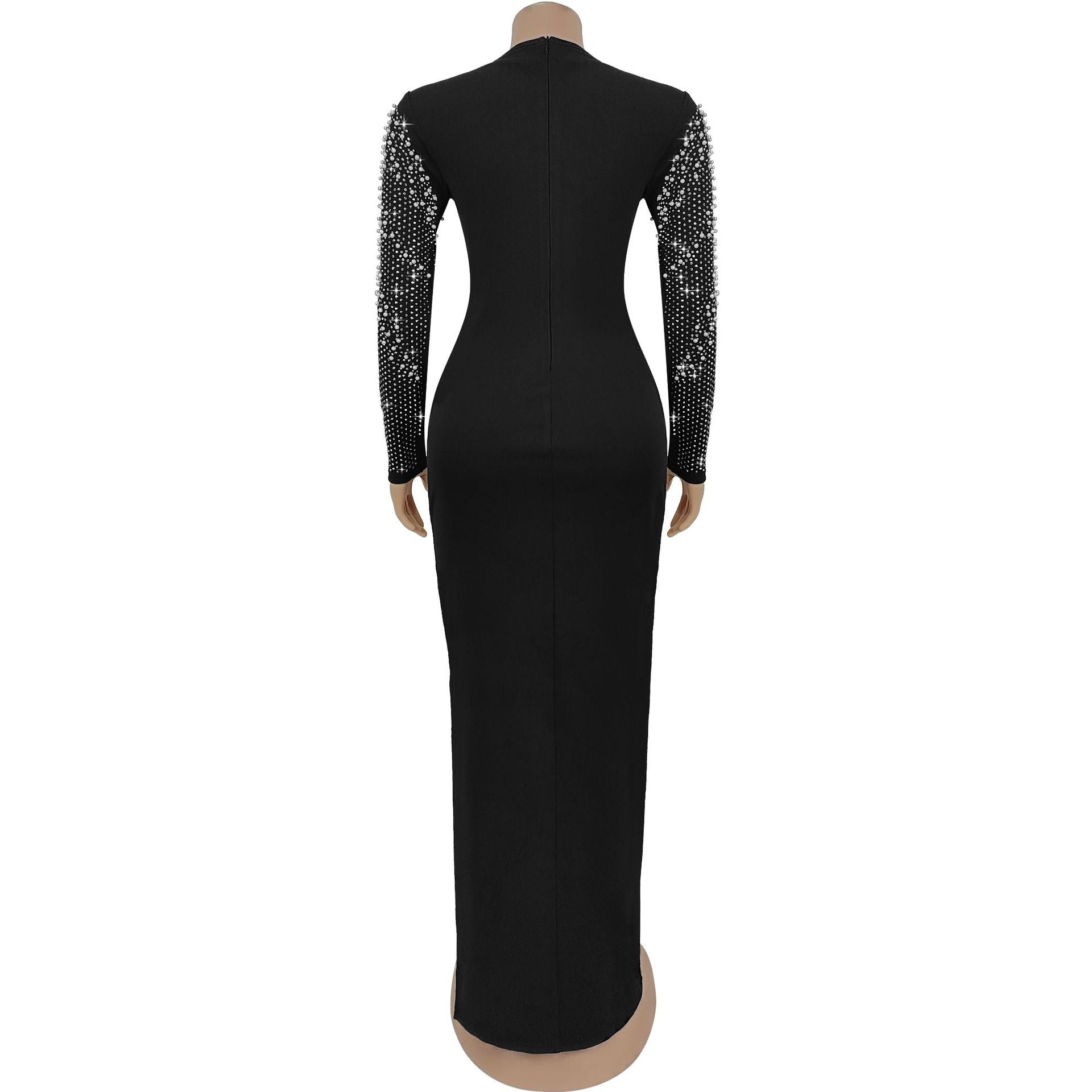 Women Beaded bubble beads elegant dress 7