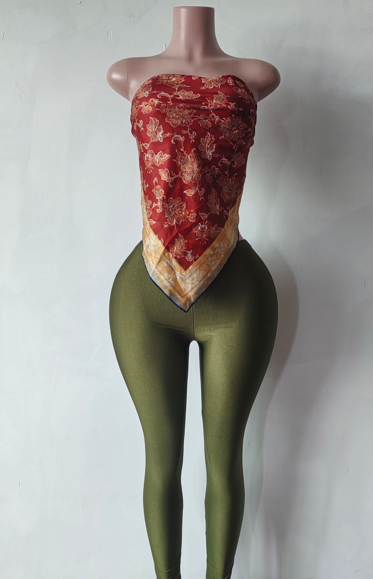 Trendy Strapless Printed Sexy Two-Piece Pants Set 20