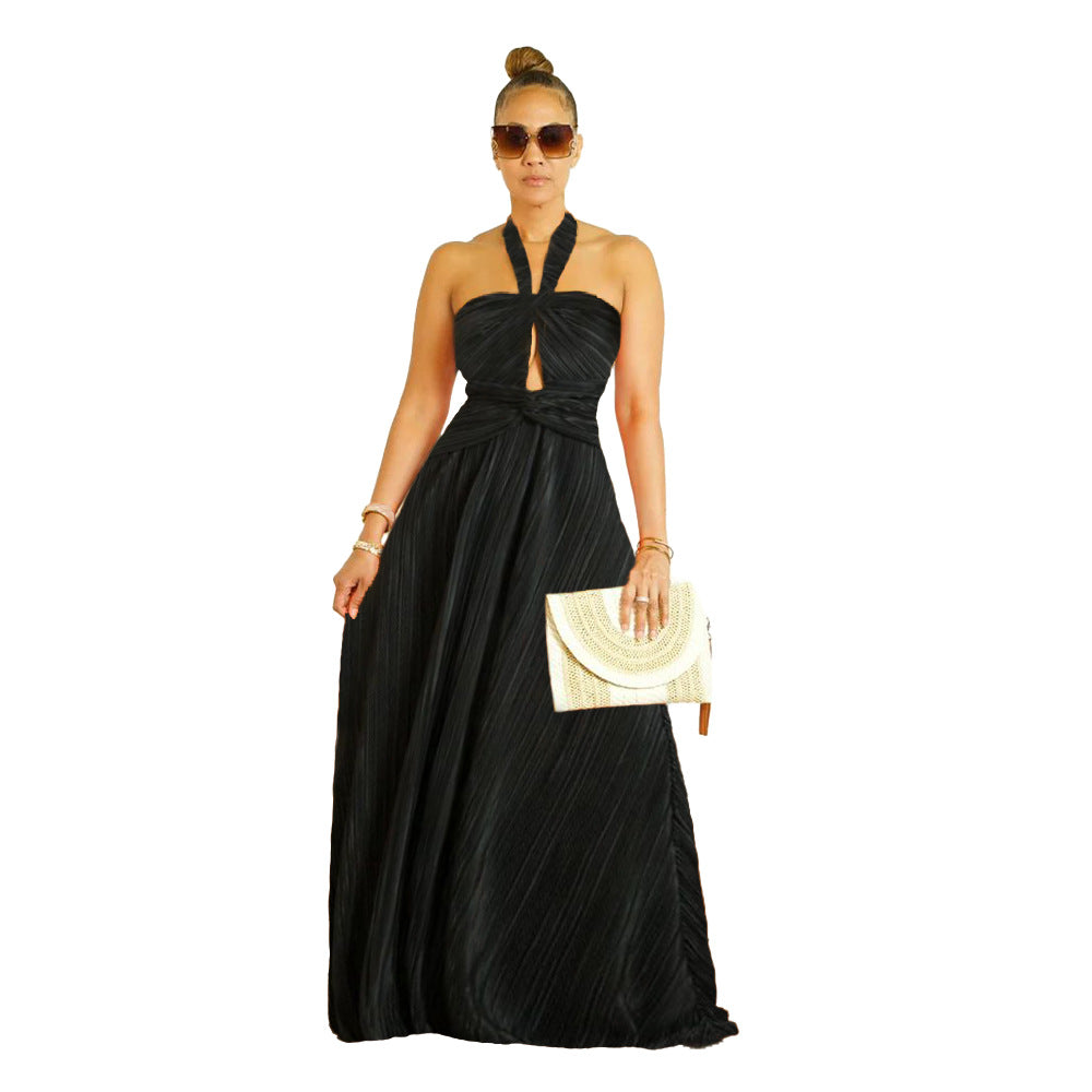 Women's Multi-Wearing Pleated Swing Dress 10