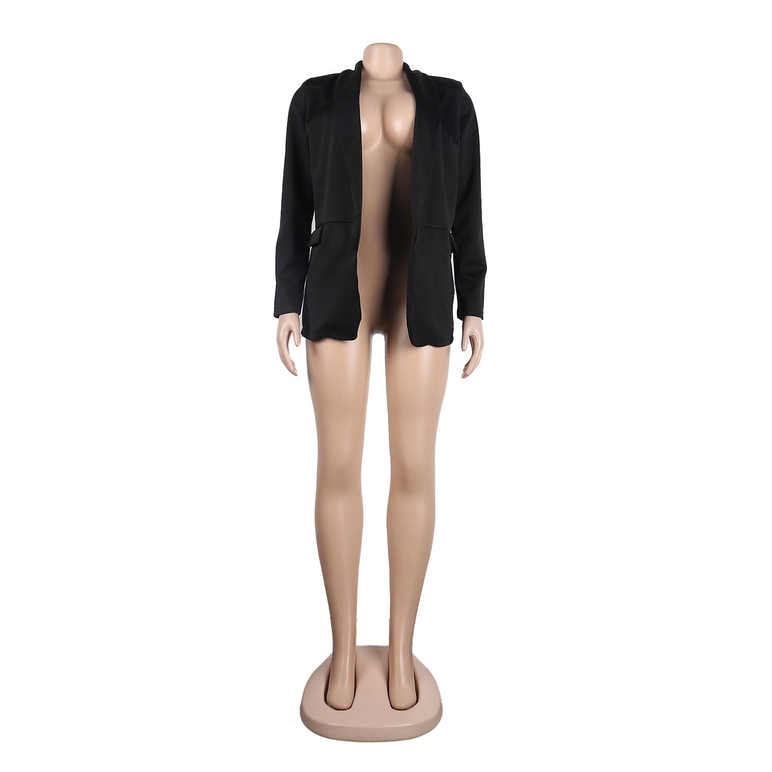 Women Fall/Winter Solid Long Sleeve Casual Blazer 27