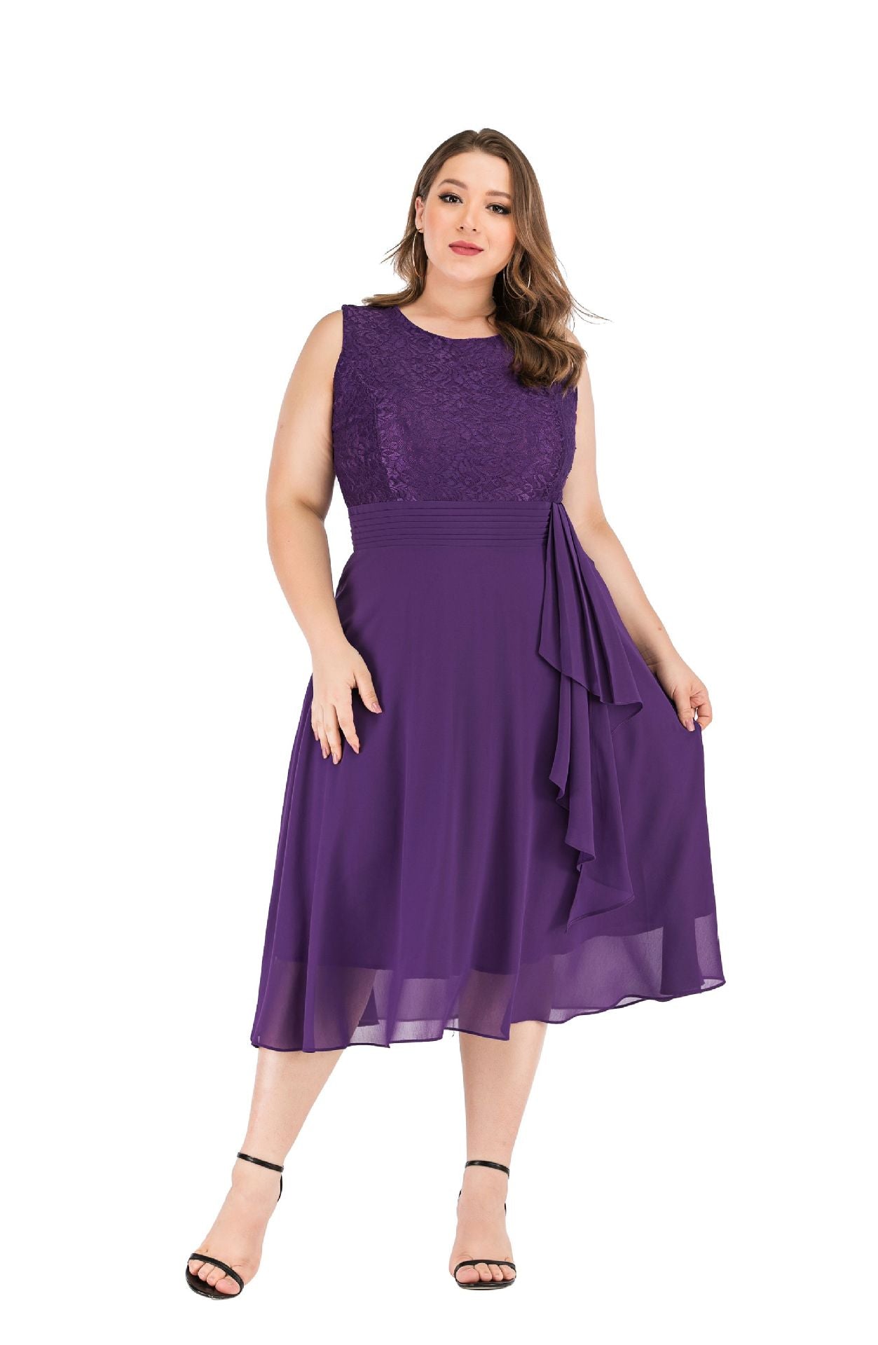 Women chiffon lace dress 82