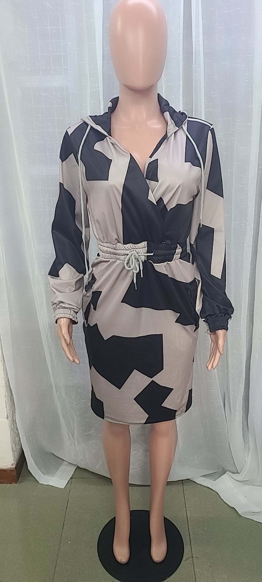 Women'S Printed Tunic Pocket Casual Dress 21