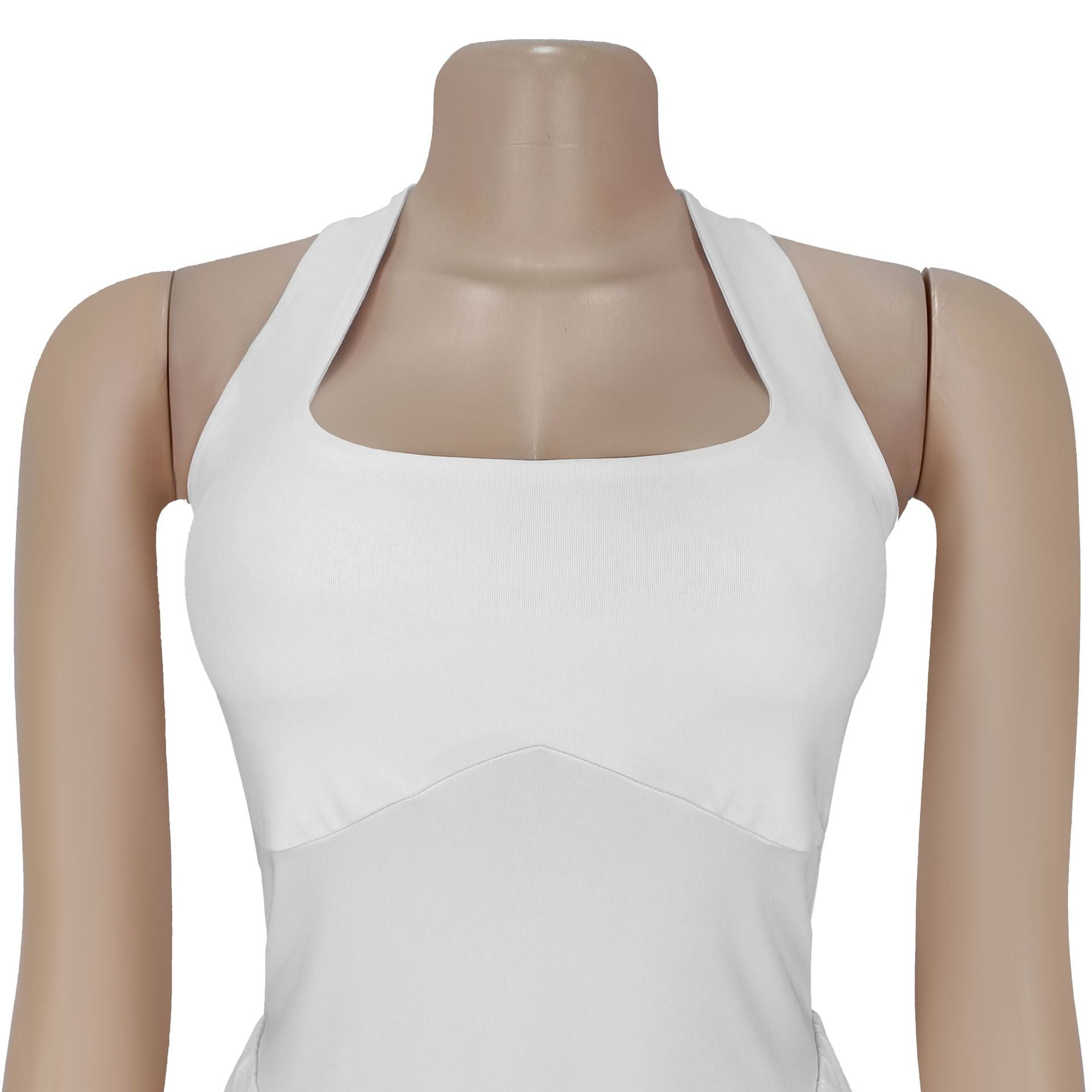 Women Casual Backless Halter Neck Solid Jumpsuit 11