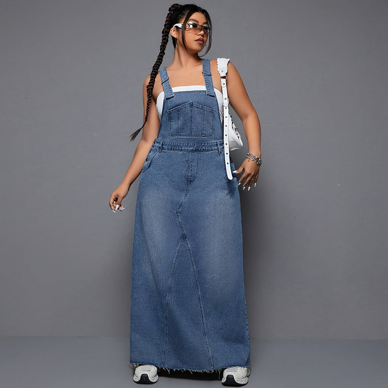 Plus-Size Women Denim Jumpsuit 6