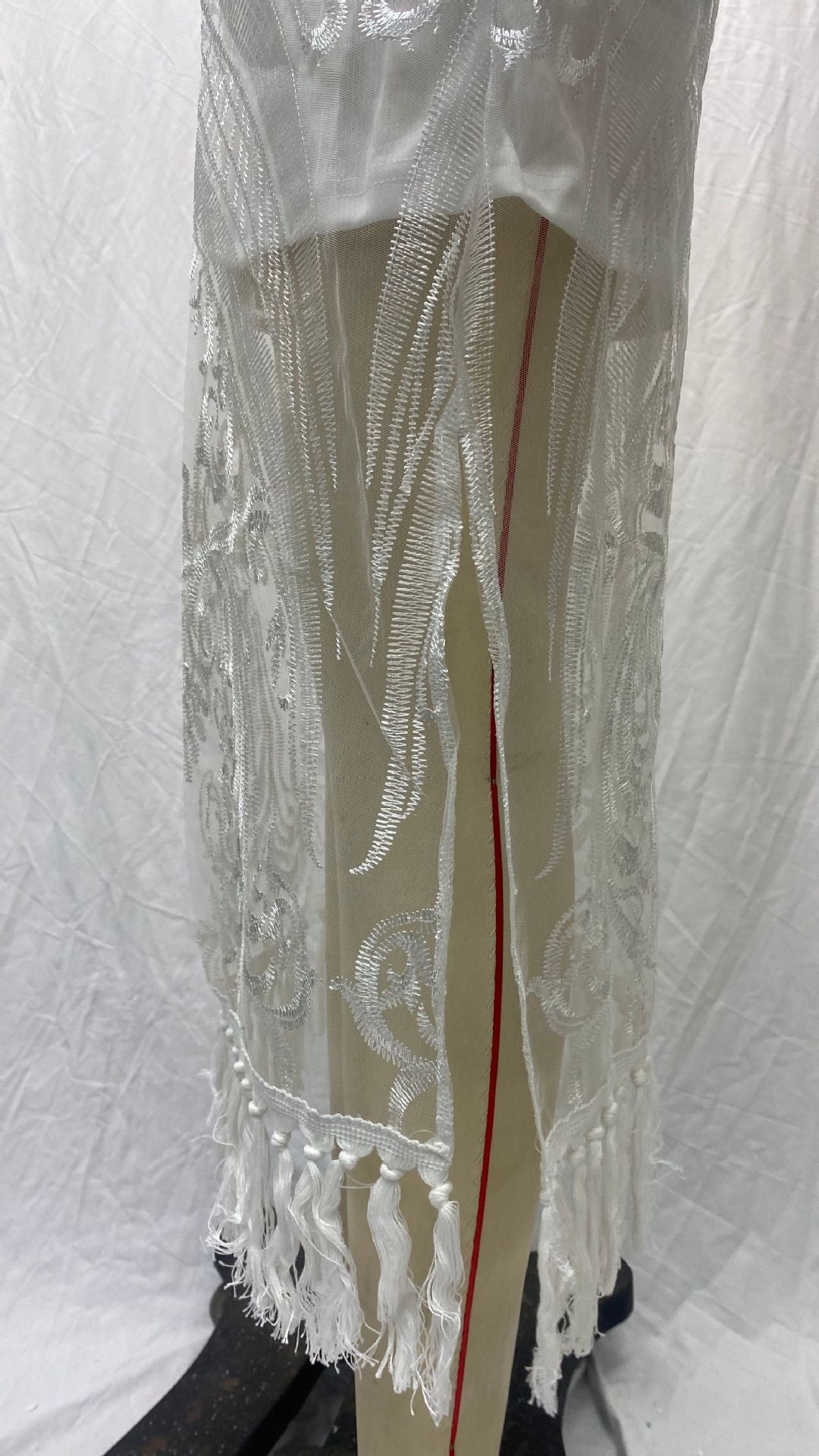 Women Tassel Lace Embroidered Dress 10