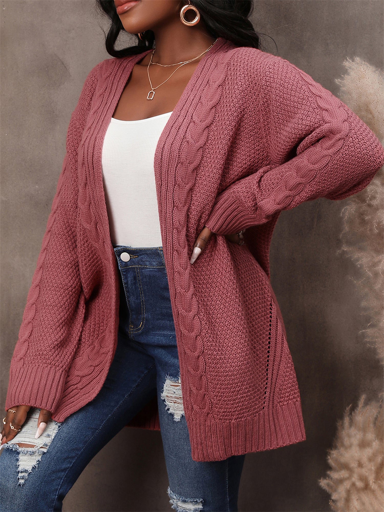 Women Long Sleeve Cardigan Sweater 7