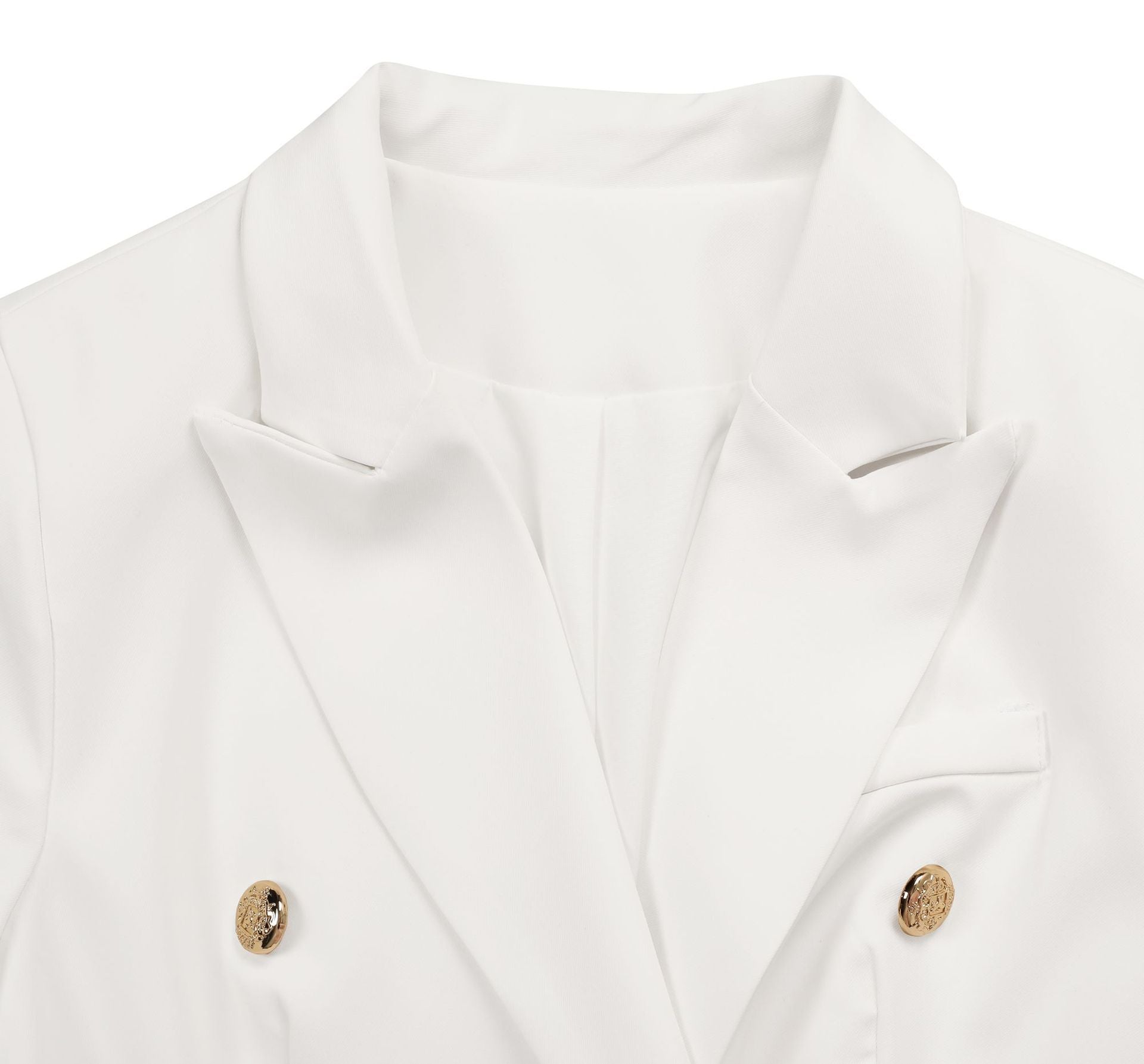 Women's Autumn Winter Solid Color Long Sleeve Pockets Blazer Jacket 14