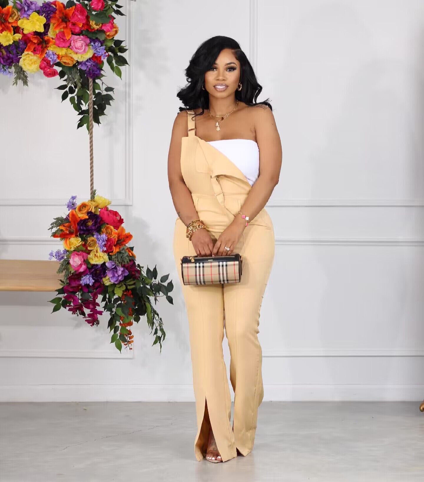 Women's Fashion Casual Suspender Jumpsuit 7