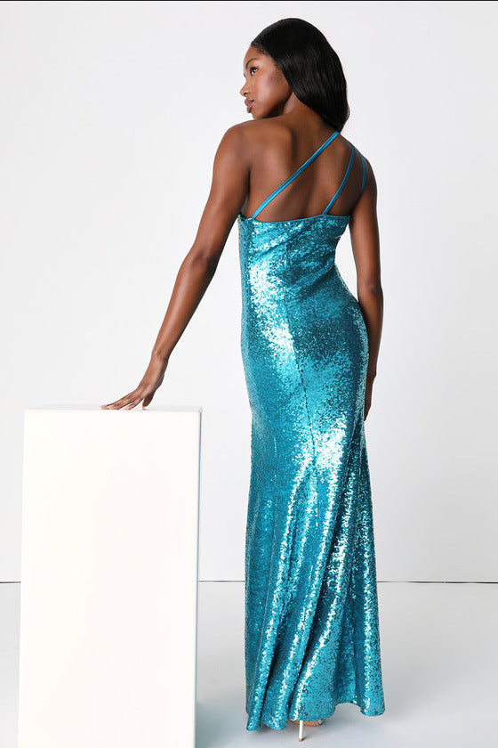 Women Party Sequin Sexy Evening Dress 16