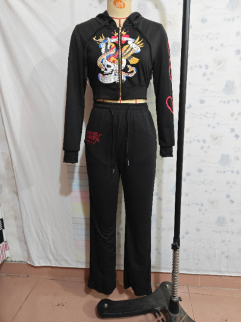 Women's Casual Street Print 2-Piece Tracksuits 21