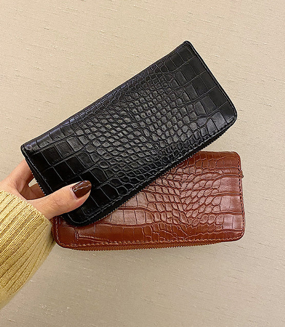 French Pattern Long Zipper Clutch Women's Wallet 22