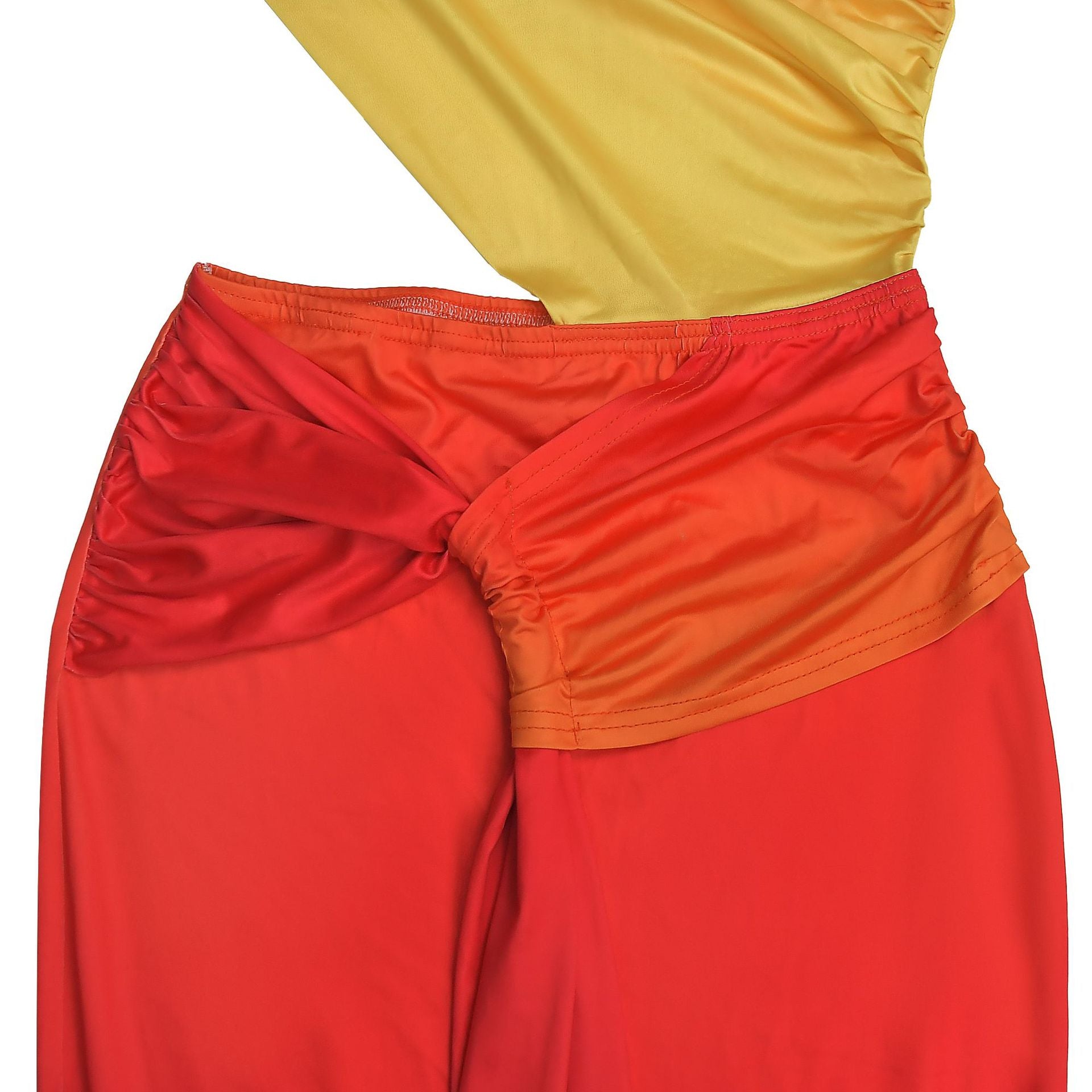 Fashion Women's Summer Sexy Slash Shoulder Bodycon Gradient Dress 23