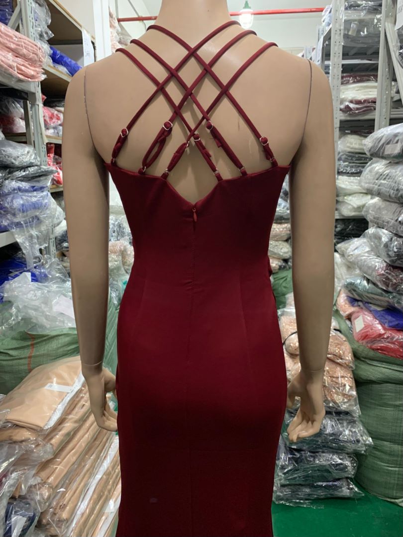 Formal Party Evening Dress Fashion Elegant Long Sexy Straps Slim Mermaid Cocktail Prom Dress 37