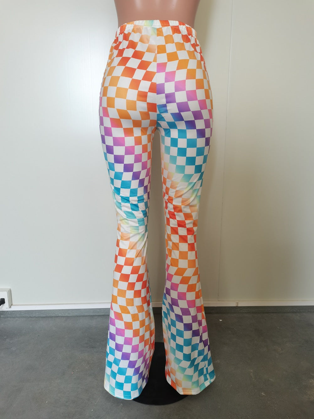 Women's Colorful Printed Slim Bootcut Pants 11