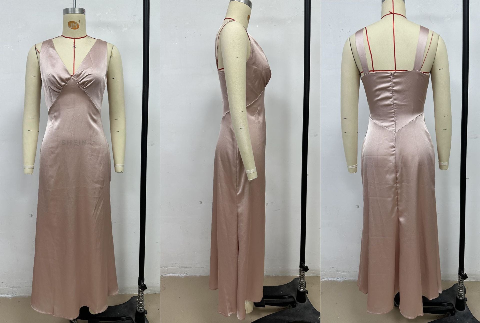 Women Dress Solid V-Neck Sexy Dress 10