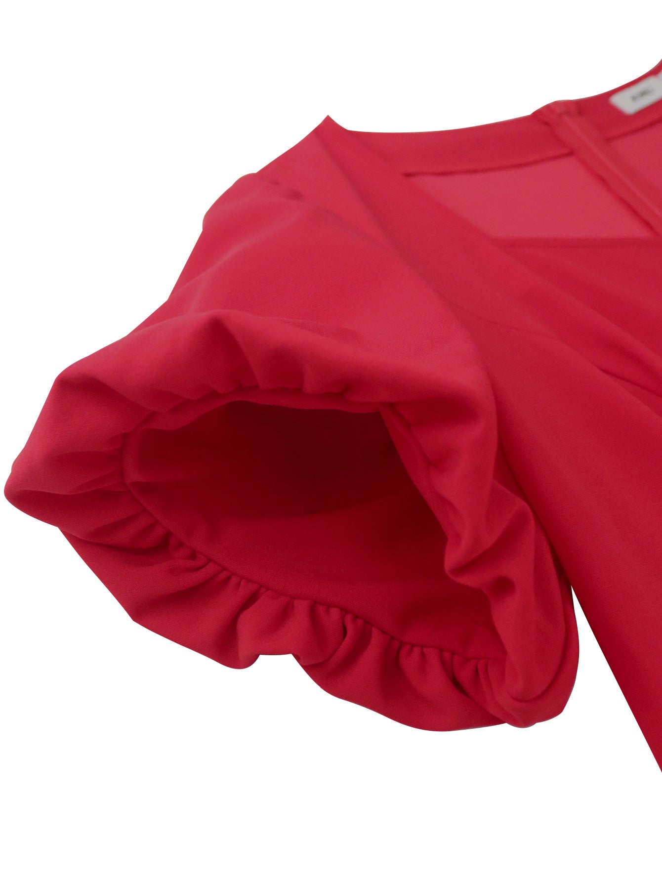 Square Neck Puff Sleeve Fishtail High Waist Formal Party Dress 6