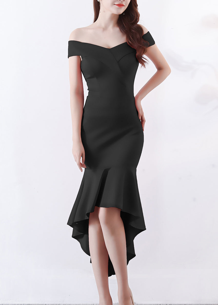 Women Elegant Maxi Off Shoulder Mermaid Evening Dress 3