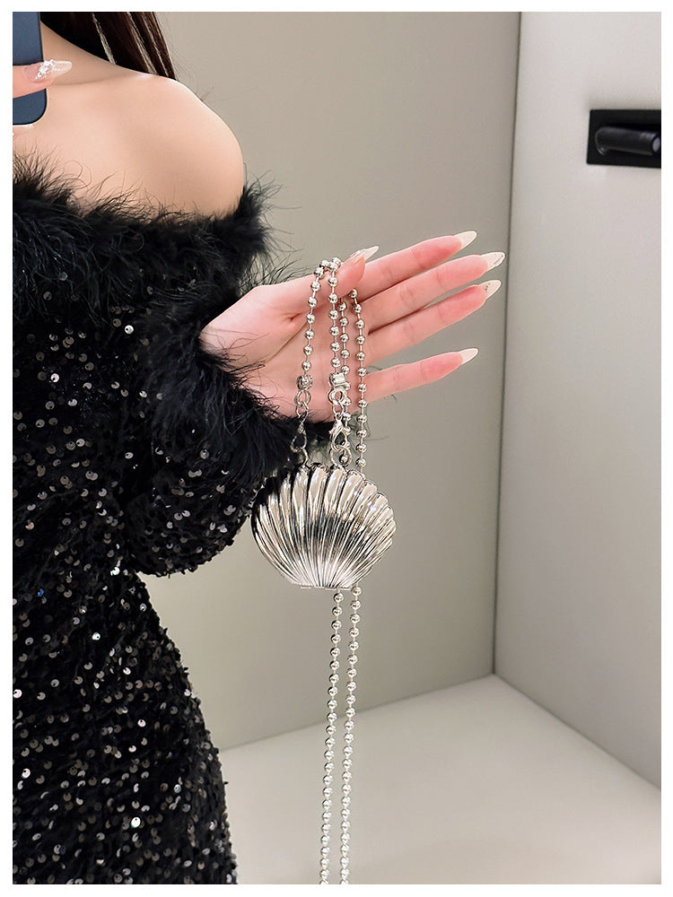 Mini Metal Shell/Heart Shape Bag One Shoulder Crossbody Fashion Bag 19