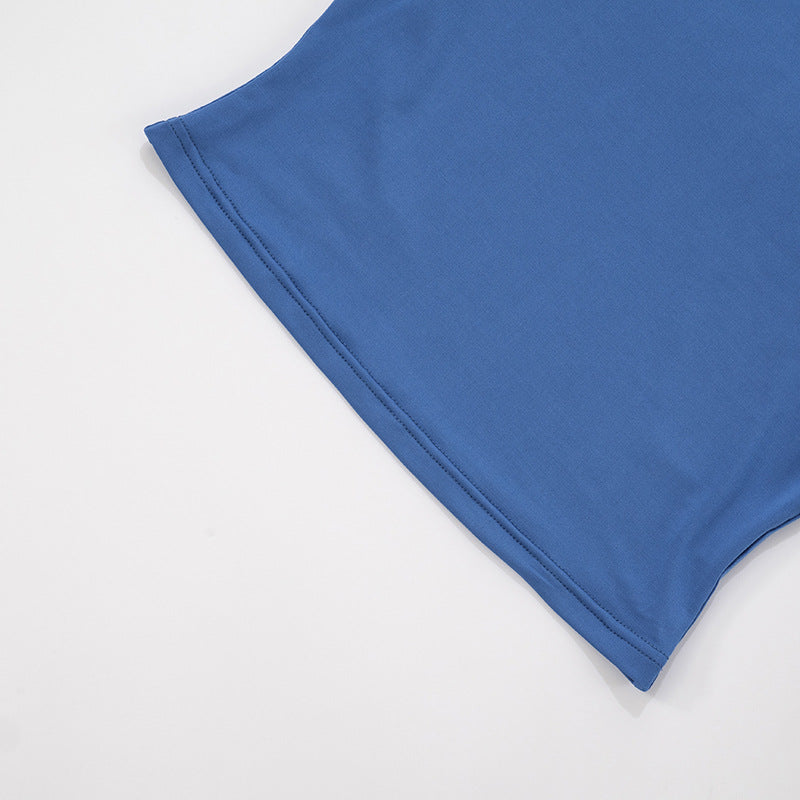 Women Contrast Raglan Long Sleeve Top and Folded Flared Trousers Two-Piece Set 20