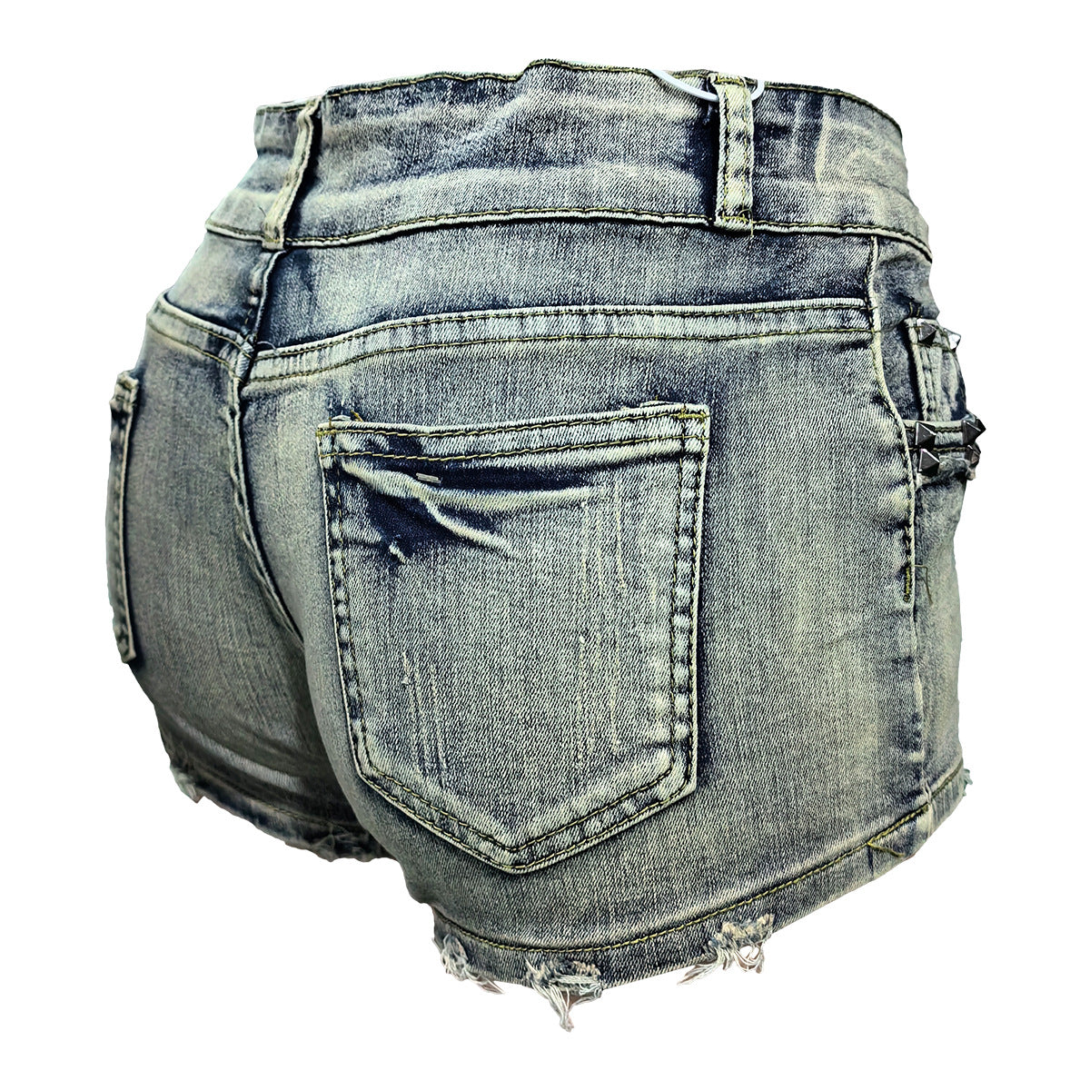 Denim Mid Rise Fashion Women's Denim Shorts 5