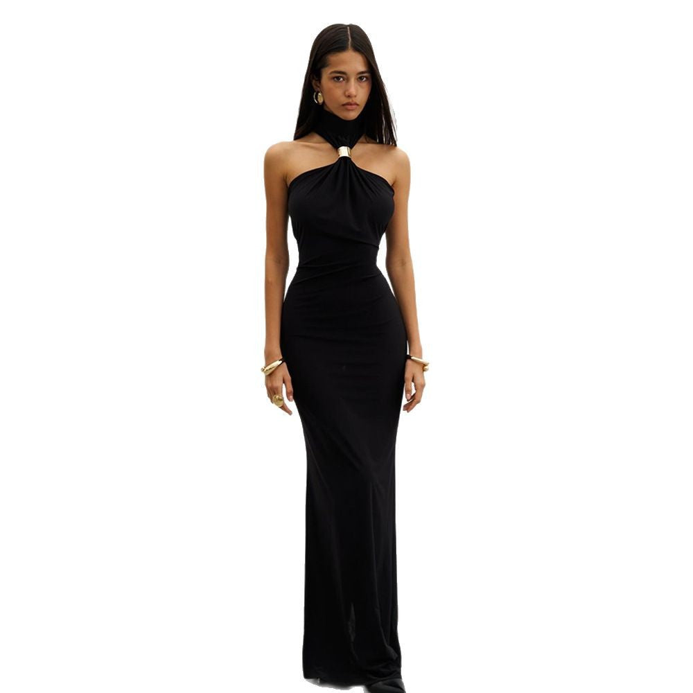 Summer Women's Chic Solid Sleeveless Slim Bodycon Dress 4