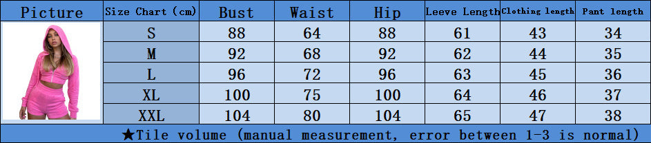 Women's Autumn Solid Velvet Hooded Long Sleeve Tight Fitting Two Piece Tracksuit 7