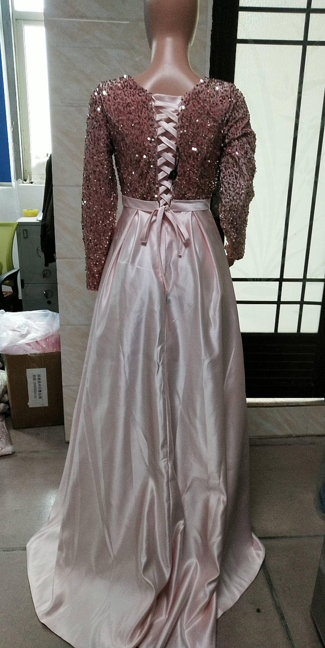 Spring Summer Party Dress Long Sequin Evening Dress（Processing time need 3-6 days） 22