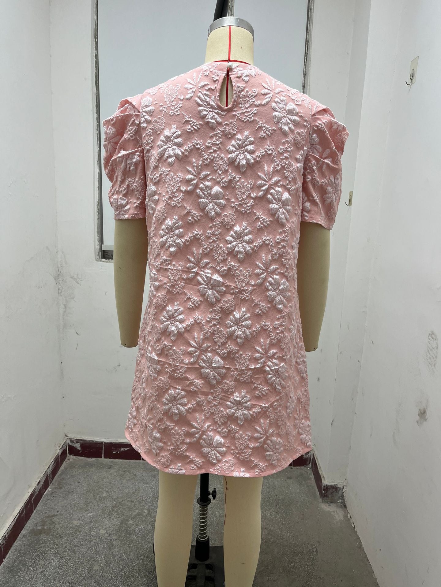 Women's Summer Slim Short Sleeve Floral Casual Dress 8