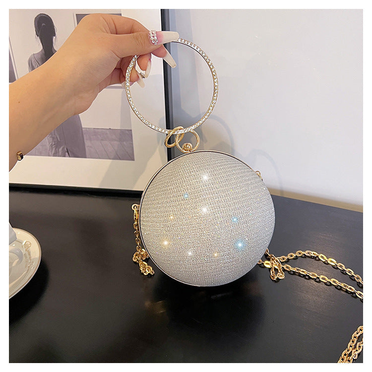 Women ball handbag crossbody chain small bag evening bag mini lipstick bag 17