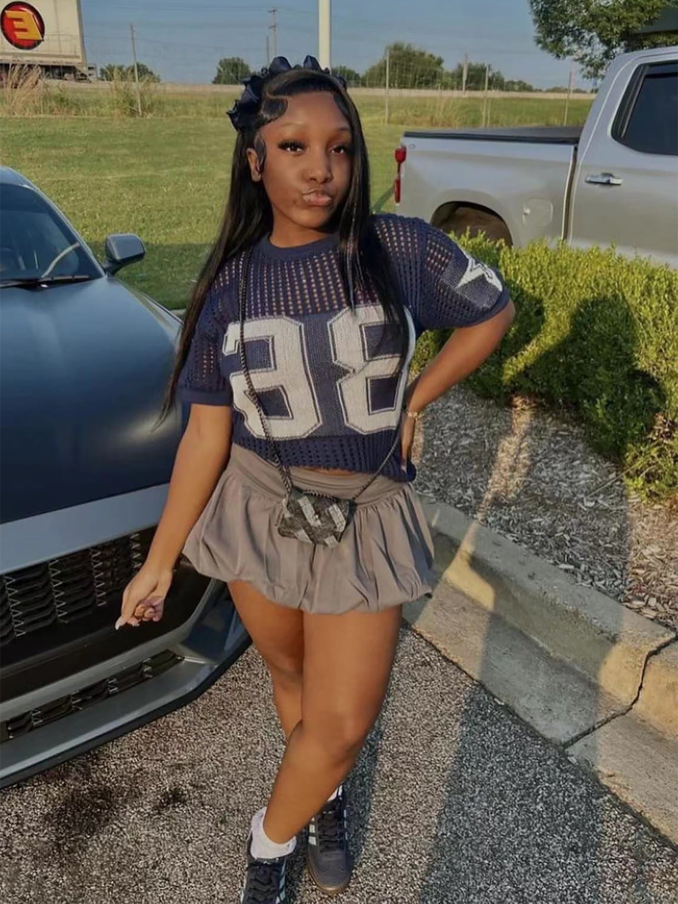 Women summer Patchwork print mesh sports short sleeve Top 13