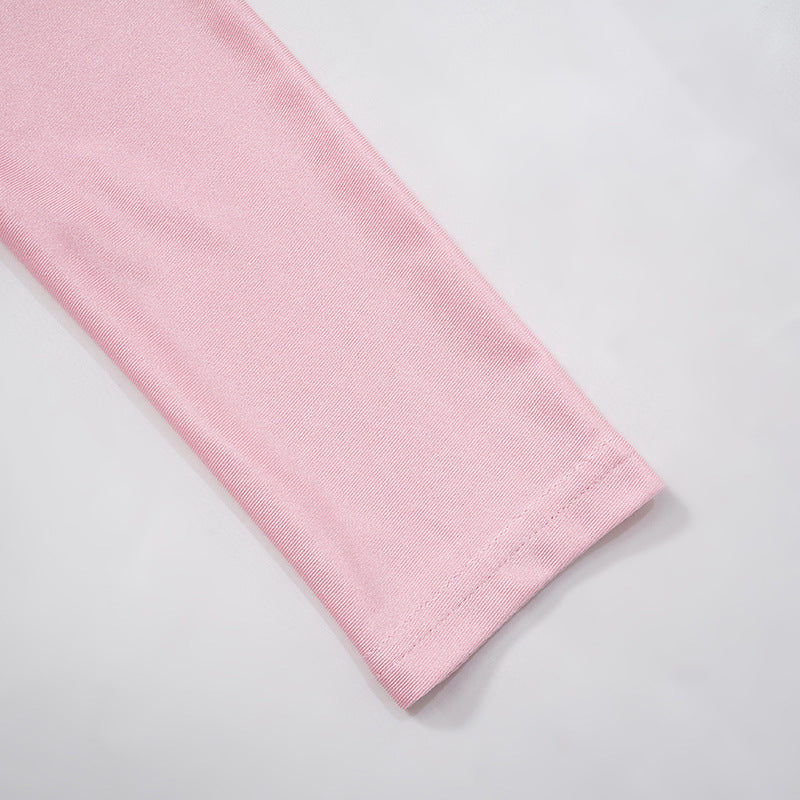 Women Spring Sexy Top and Shorts Sports Two-piece Set 14