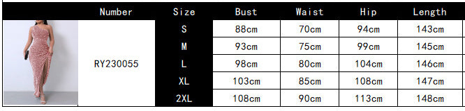 Women Summer Sequin Sleeveless Slit Sequin Dress 27