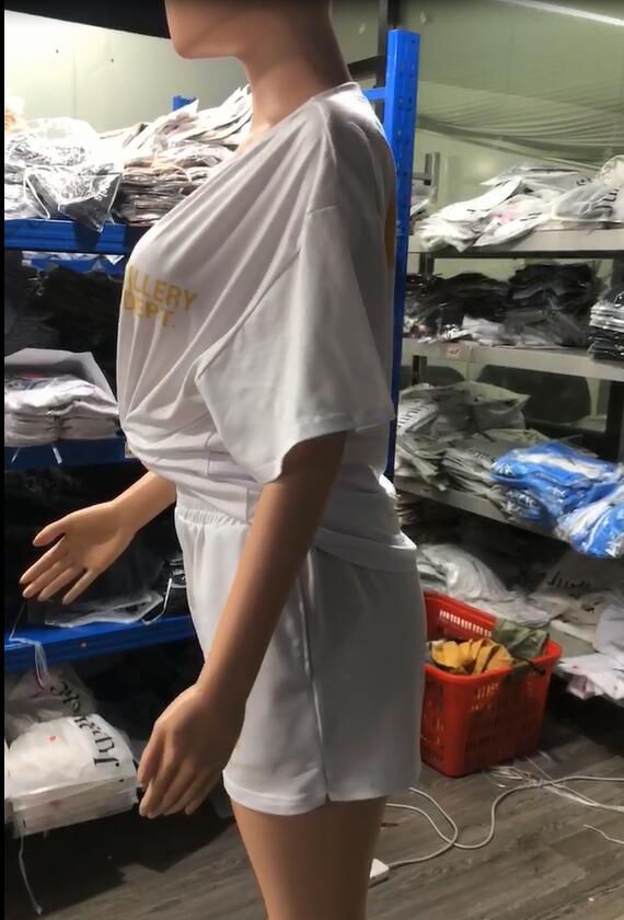 Casual Letter Print T-Shirt Shorts Set 13