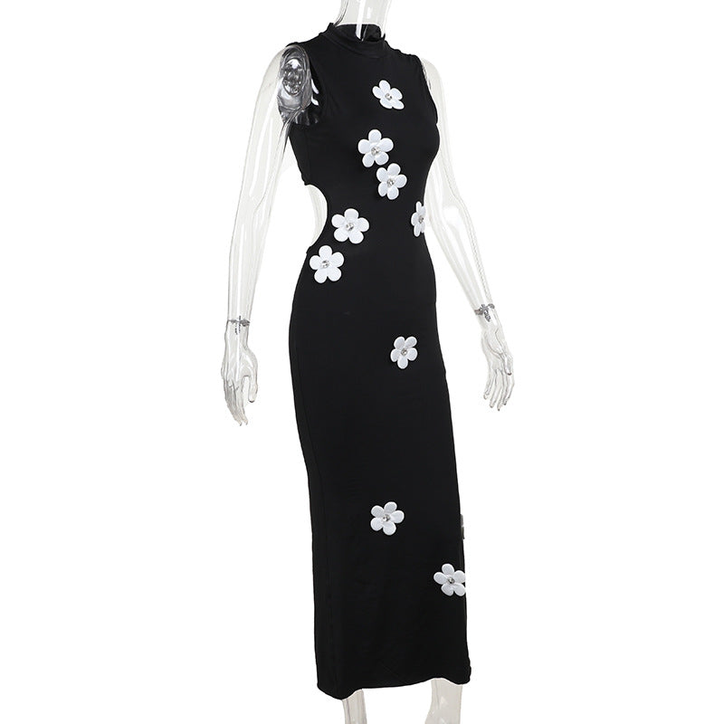 Women Spring Elegant Chic Floral Long Dress 7