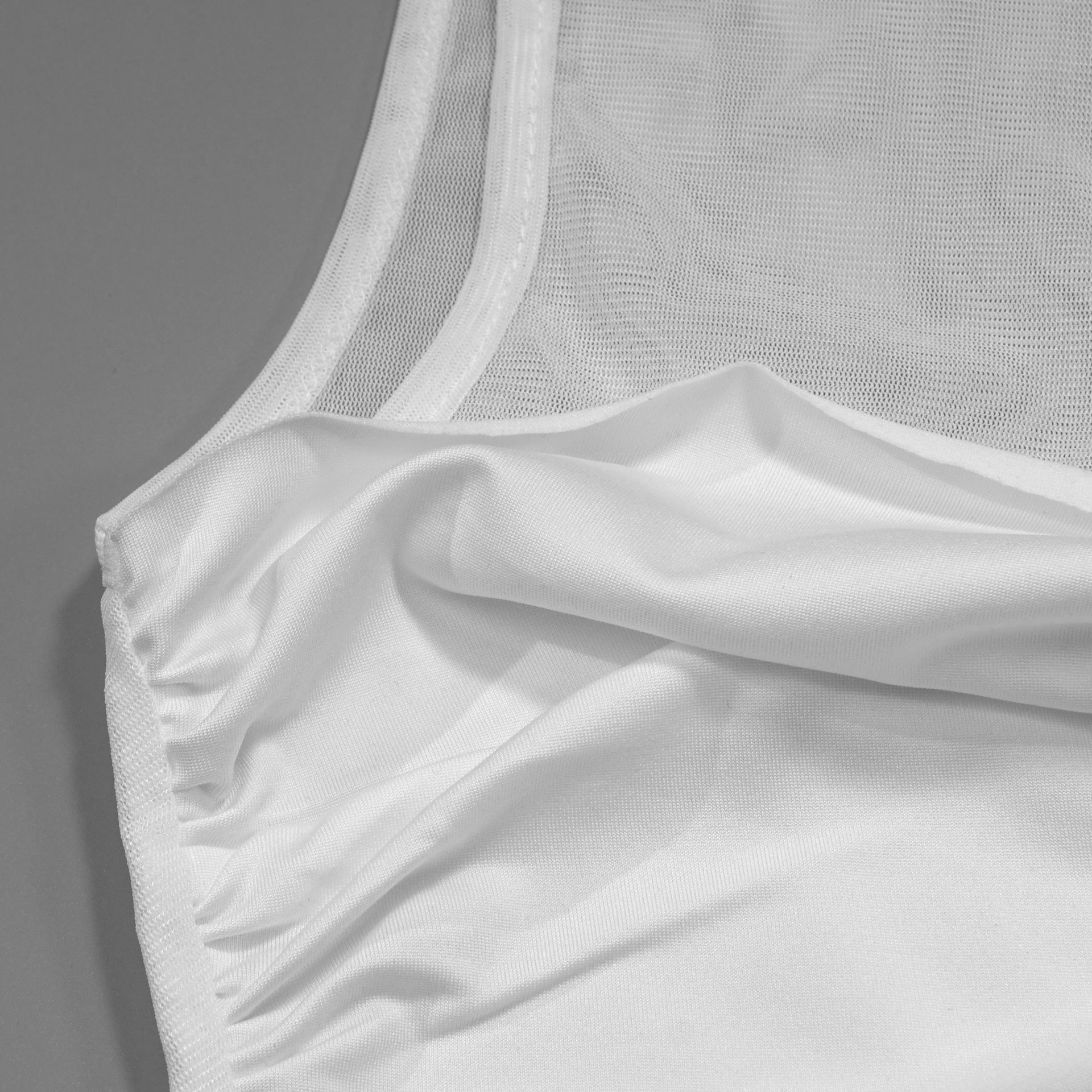 Spring see-through mesh sexy solid women's jumpsuit 10