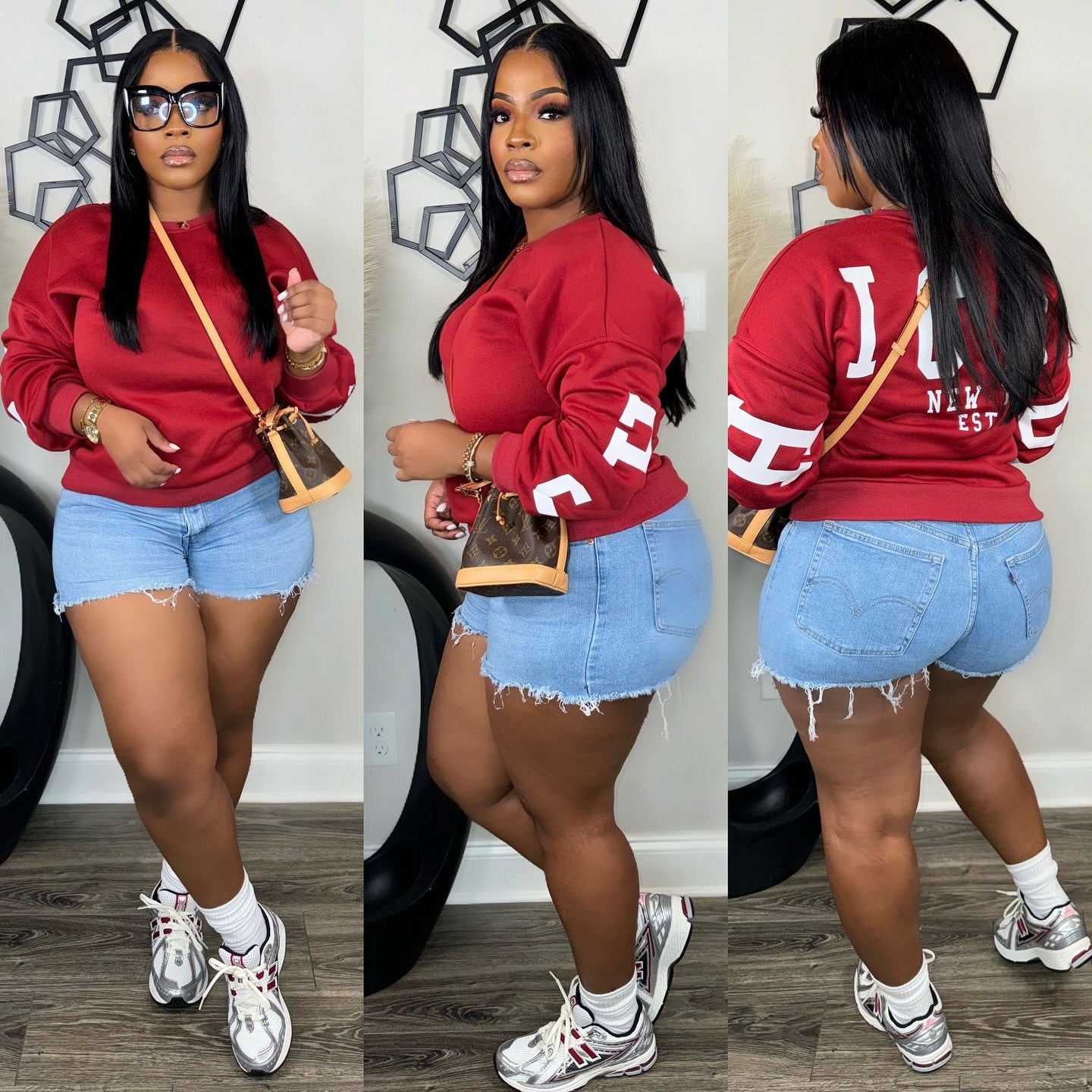 Fashionable Women's Letter Solid Color Hoodies 5