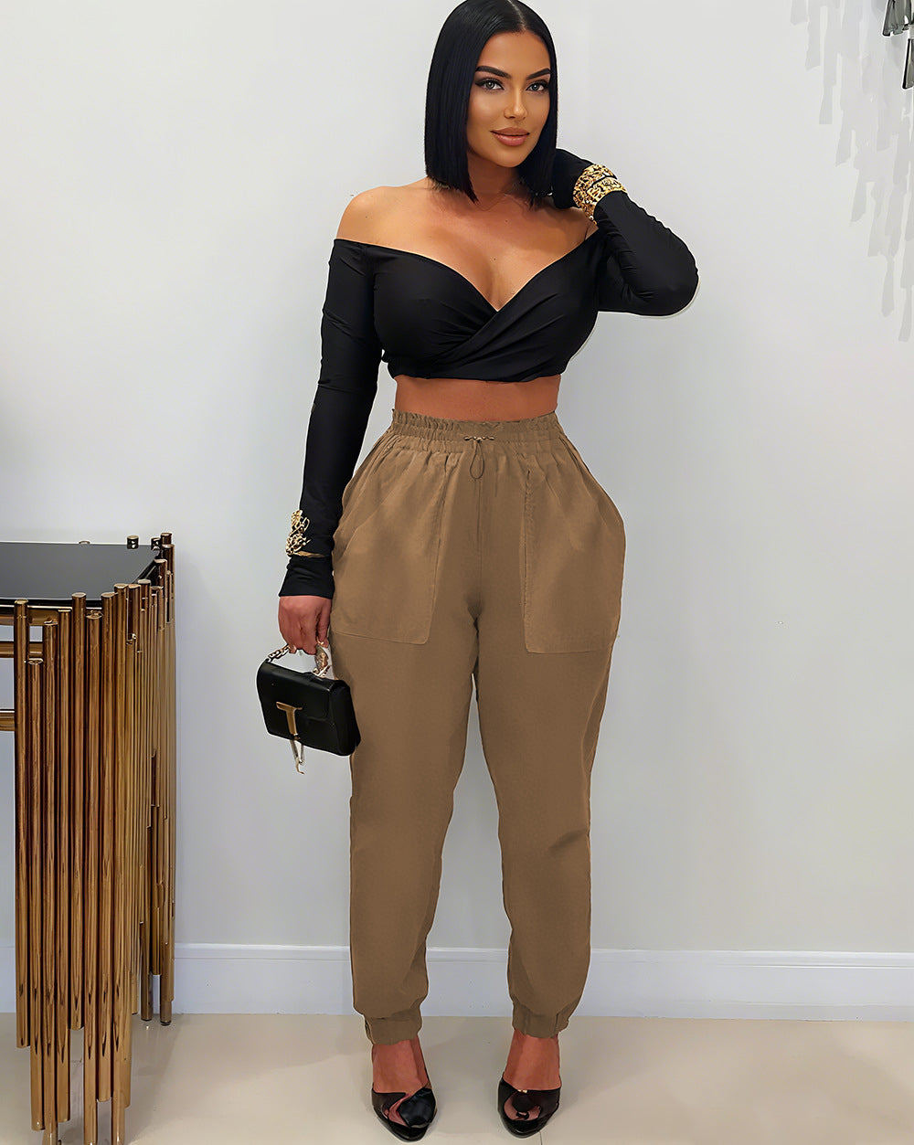 Women summer cuffed trousers 5