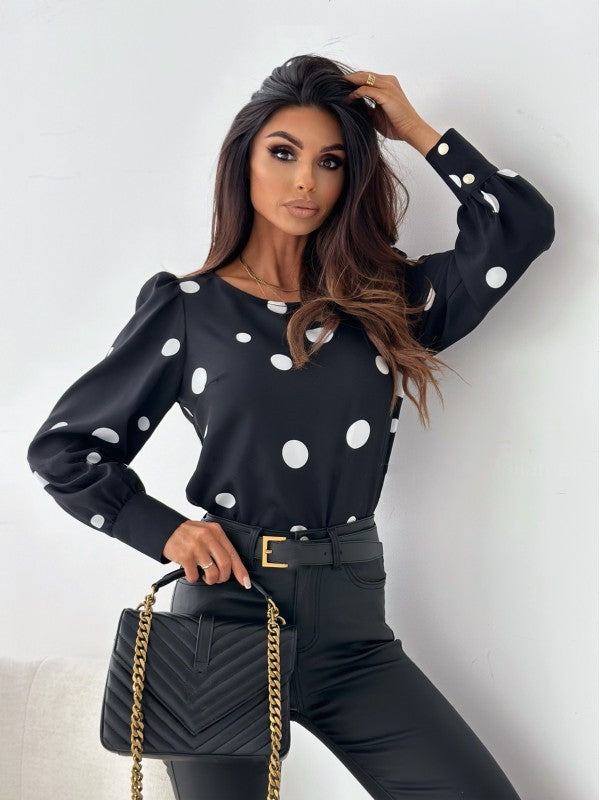 women's autumn tops long sleeve printed shirt 6