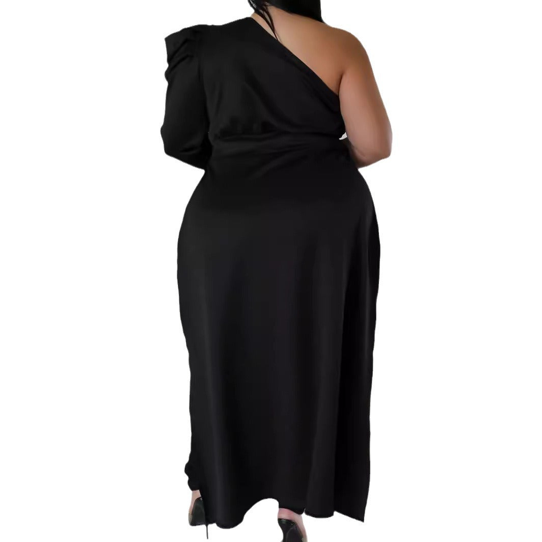 Summer Women Clothing Sexy Irregular Solid One Shoulder Sleeve Top 6