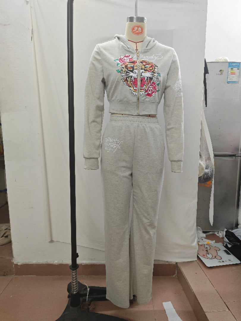 Women's Casual Street Print 2-Piece Tracksuits 19