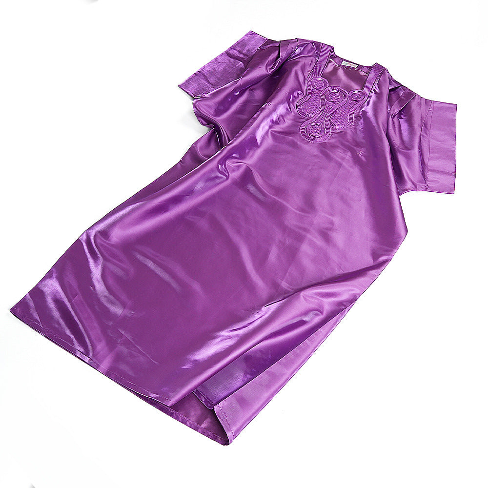 Plus-Size African Women Embroidered Dress 30