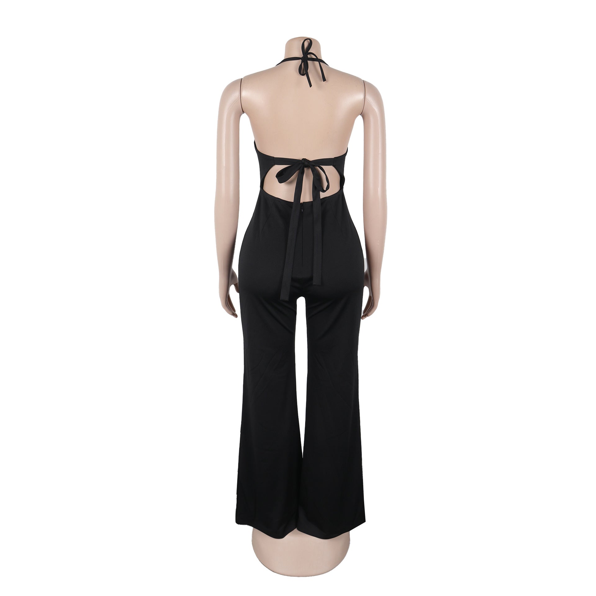 Women High Neck Sleeveless Jumpsuit 17