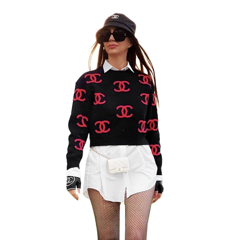 Women's Winter Fashion Sweater Round Neck Long Sleeve Top 10