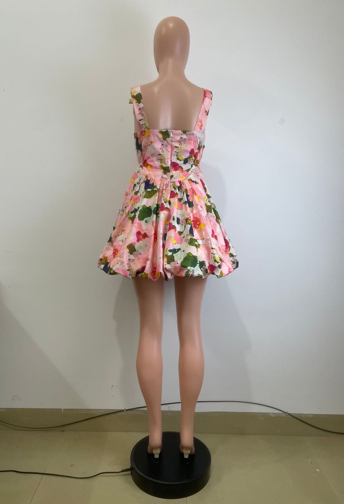 Women Summer Suspender Princess Bubble Mini Dress 8